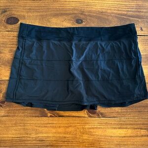GUC Lululemon Black Pace Rival Skort, Long - size 20
